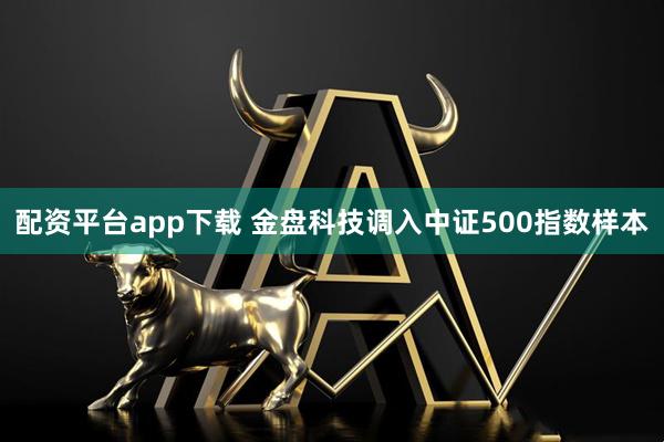 配资平台app下载 金盘科技调入中证500指数样本